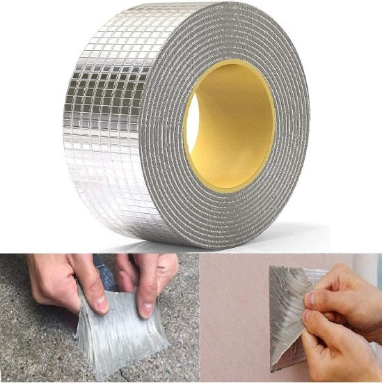 Waterproof Aluminum Butyl Tape | 5-Meter Heavy-Duty Roof & Pipe Leak Repair Flash Tape