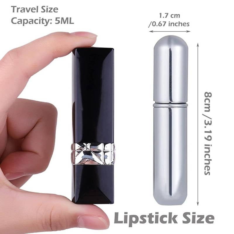 5ml Mini Refillable Perfume Atomizer Spray Bottle – Portable Travel Scent Pump Case for Handbags & Pockets