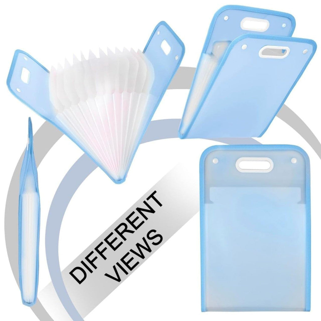13-Layer Expanding A4 Document Organizer | Portable Accordion File Folder Wallet