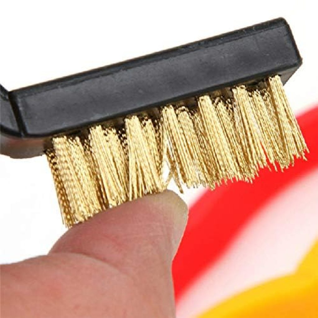 3-Piece Mini Wire Brush Set for Deep Cleaning | Scratch-Free Brass, Nylon & Stainless Steel Detail Brushes