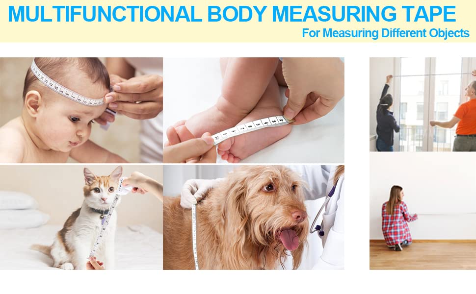 Ergonomic Body Measuring Tape for Fitness | Self-Retracting Fitness Measurement Tape