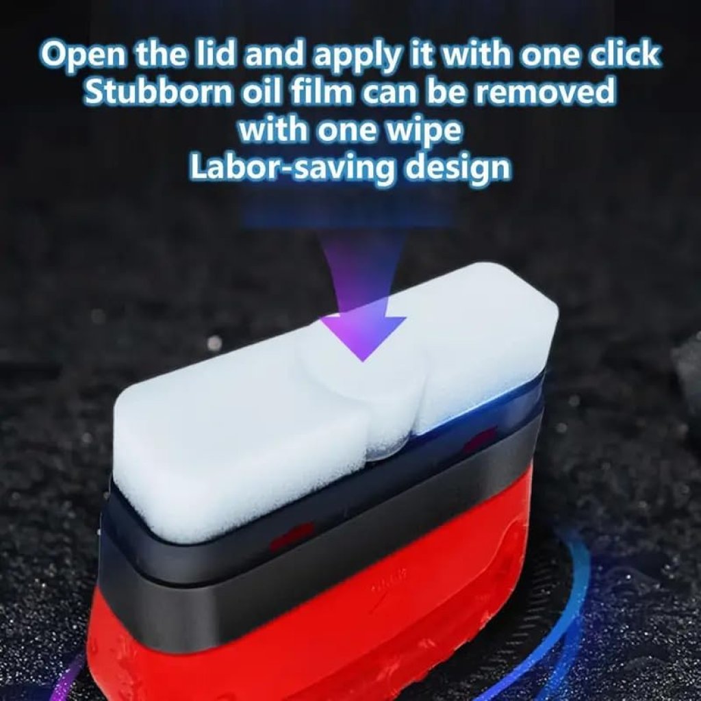Car Glass Oil Film Cleaner Brush | Windshield Restorer & Rain Repellent Applicator