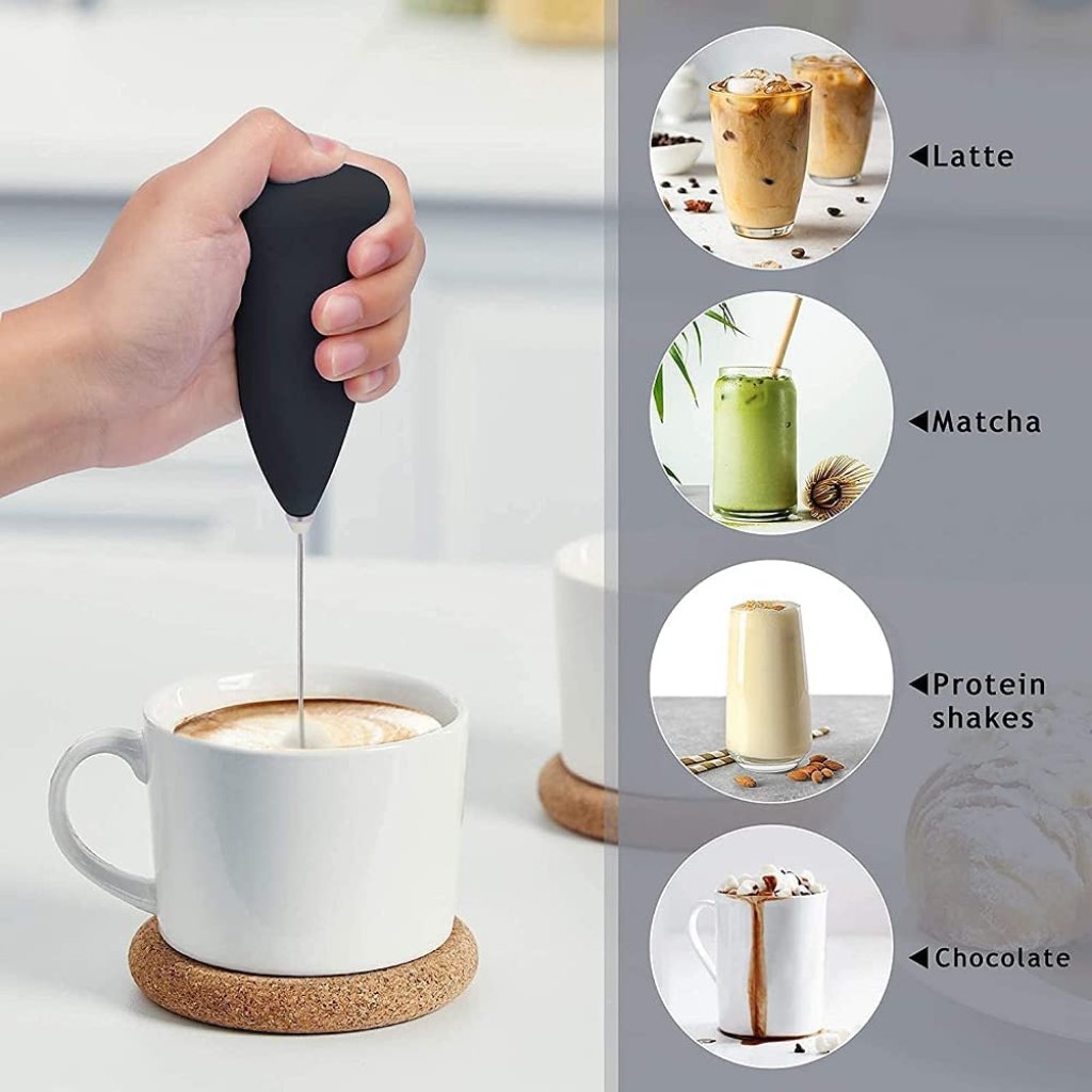 Electric Coffee Beater & Milk Frother | Handheld Drink Mixer Whisk