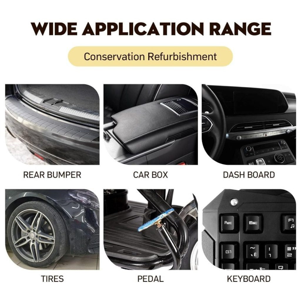 Premium Plastic Parts Crystal Coating | 30ml Car & Bike Trim Restorer Kit