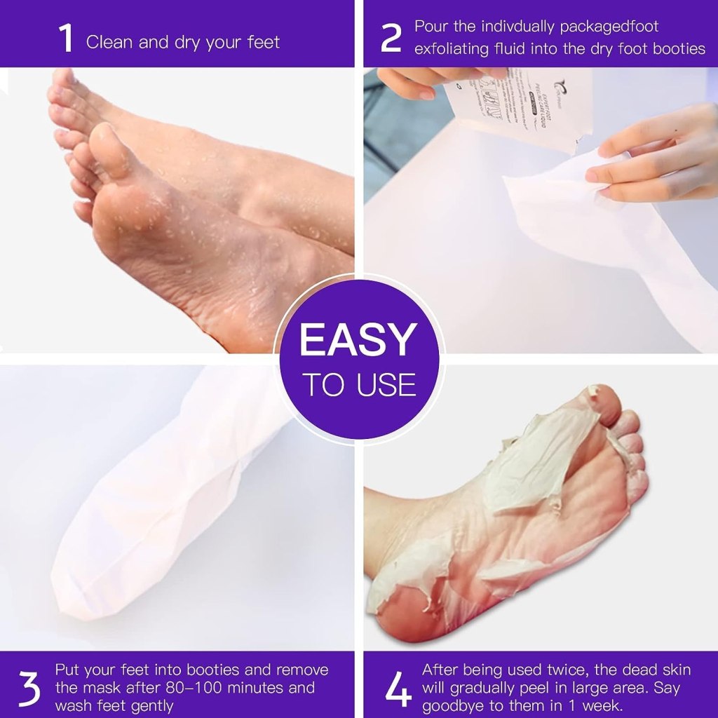 Exfoliating Foot Peeling Mask | Natural Lavender Dead Skin & Callus Remover