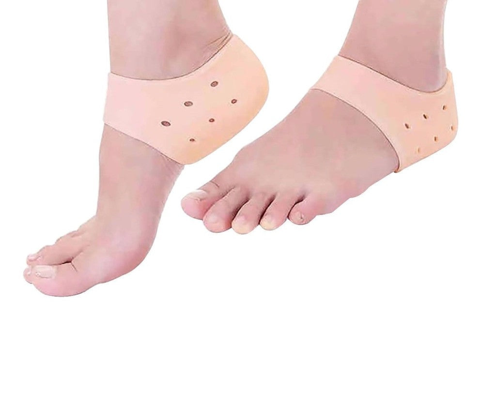 Silicone Gel Half Heels Protectors | Moisturizing Anti-Crack Pain Relief Sleeves