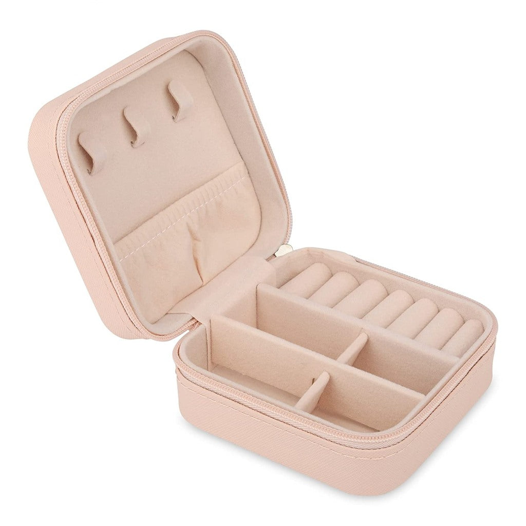 Premium PU Leather Mini Jewelry Box Organizer | Portable Travel Jewelry Case