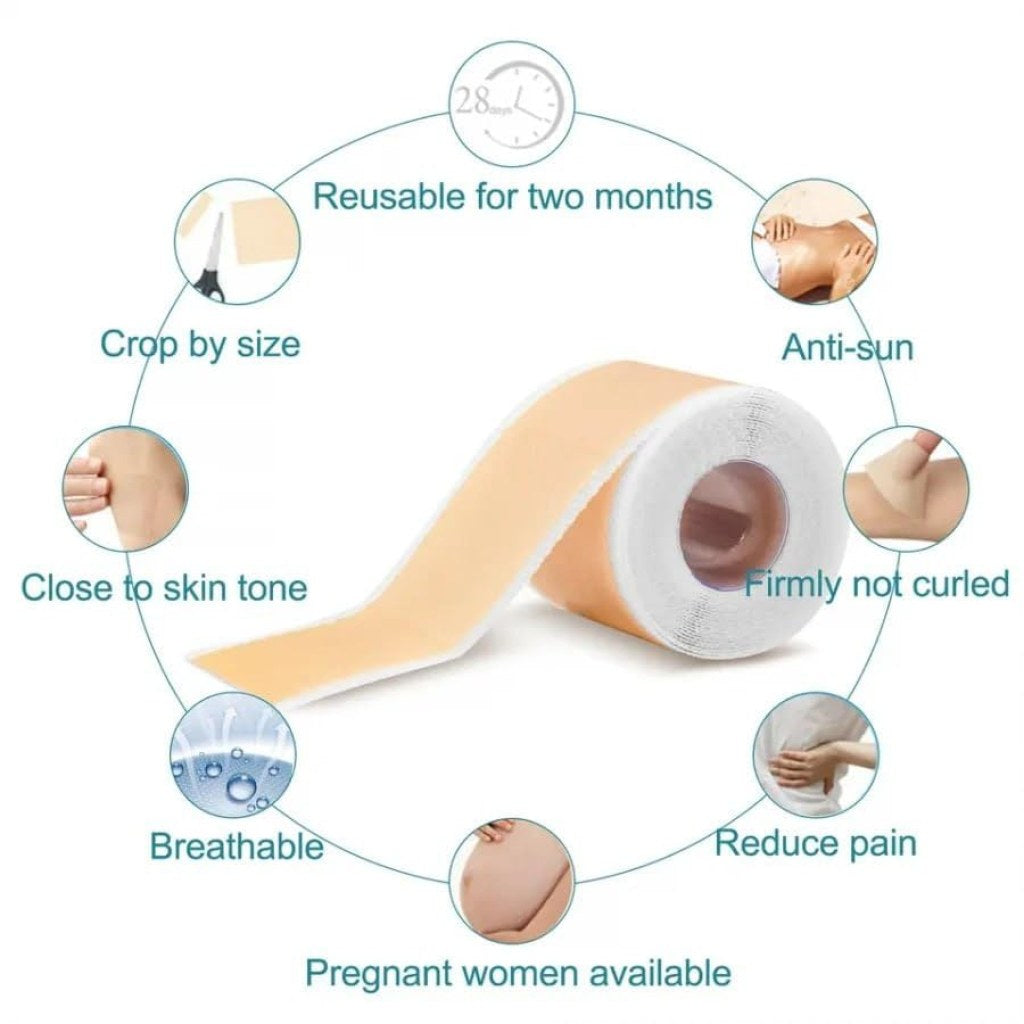 Medical Silicone Scar Removal Tape Roll | Advanced Keloid & C-Section Scar Treatment