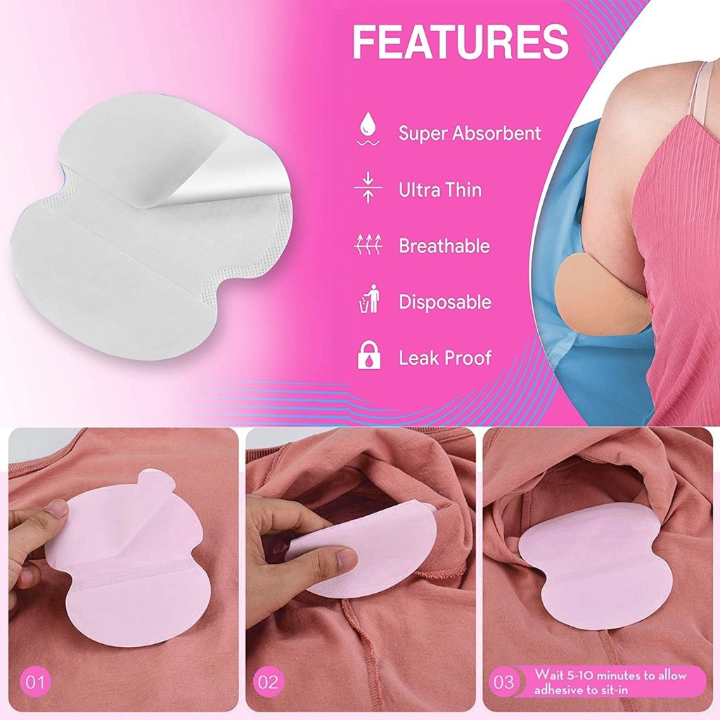 Disposable Underarm Sweat Pads | 10-Pack Ultra-Absorbent Shield Guards