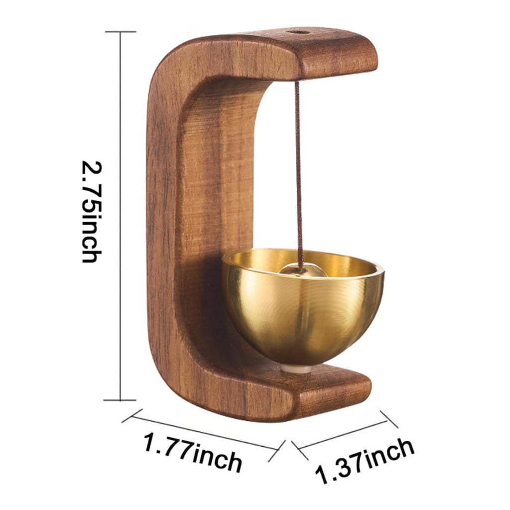 Aesthetic Wooden Shopkeeper’s Bell | Magnetic Decorative Welcome Door Chime