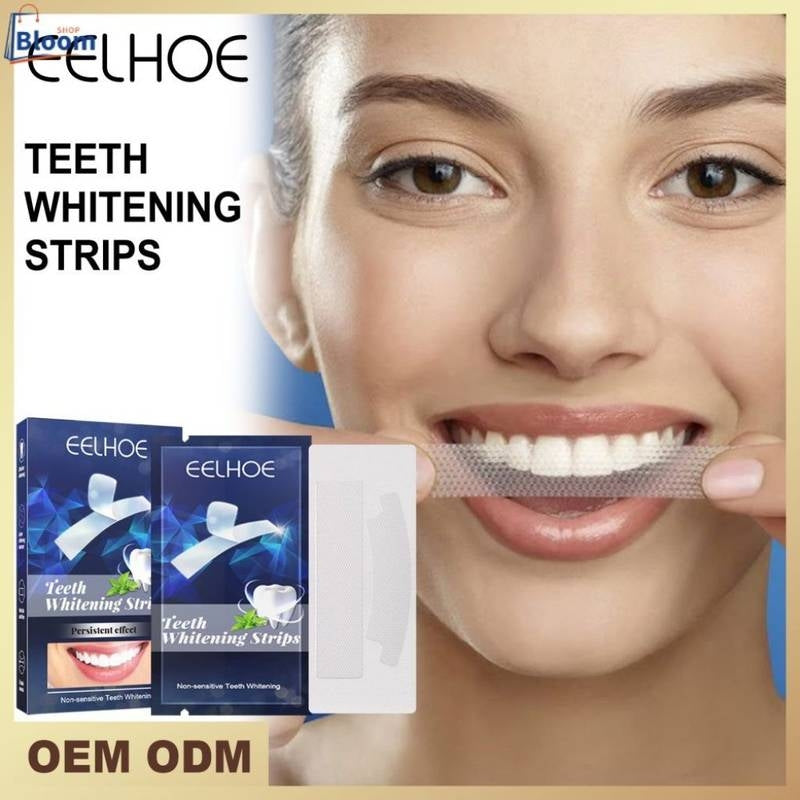 Eelhoe Teeth Whitening Strips (7-Pair Box Set) – Advanced Non-Sensitive Home Dental Whitening Kit