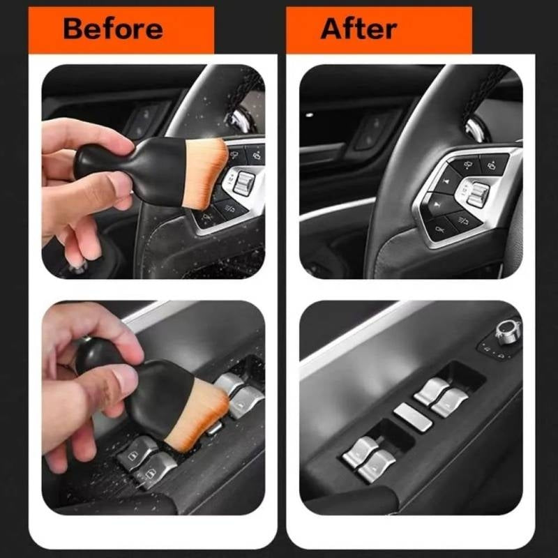 Ultra-Soft Car Interior Detailing Brush – Scratch-Free Duster for Dashboard, Air Vents, and Center Console