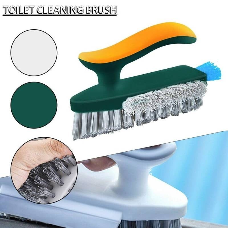4-in-1 Multifunctional Gap Cleaning Brush – Deep Clean Grout Scrubber with Built-in Scraper & Ergonomic Handle – Heavy Duty Detail Brush for Kitchen, Bathroom, Window Tracks & Tile Lines