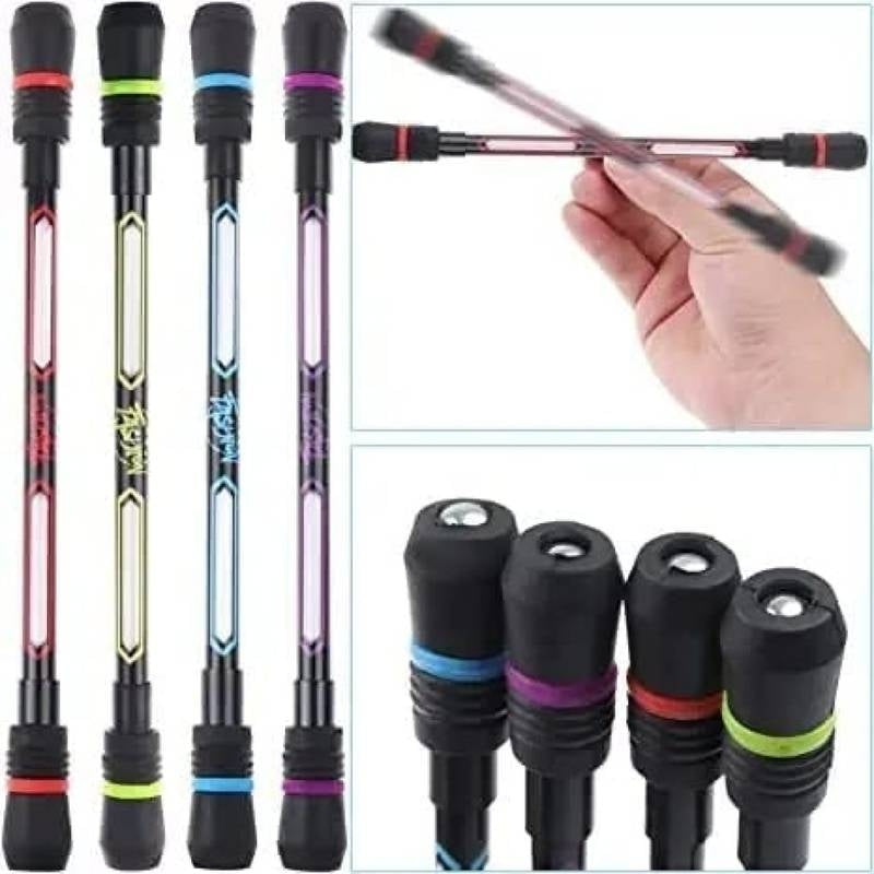 Set of colorful fishing rods with close-up details and a hand holding one rod.