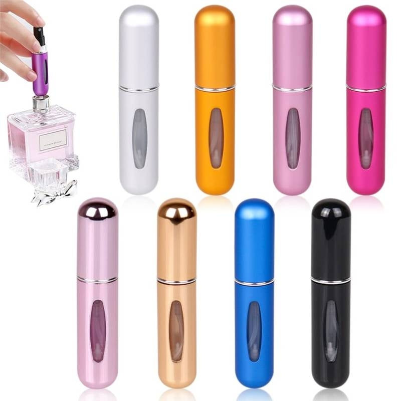 5ml Mini Refillable Perfume Atomizer Spray Bottle – Portable Travel Scent Pump Case for Handbags & Pockets