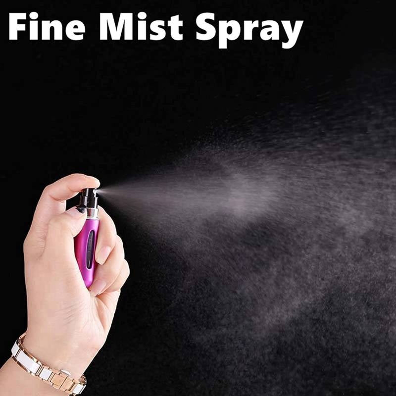 5ml Mini Refillable Perfume Atomizer Spray Bottle – Portable Travel Scent Pump Case for Handbags & Pockets