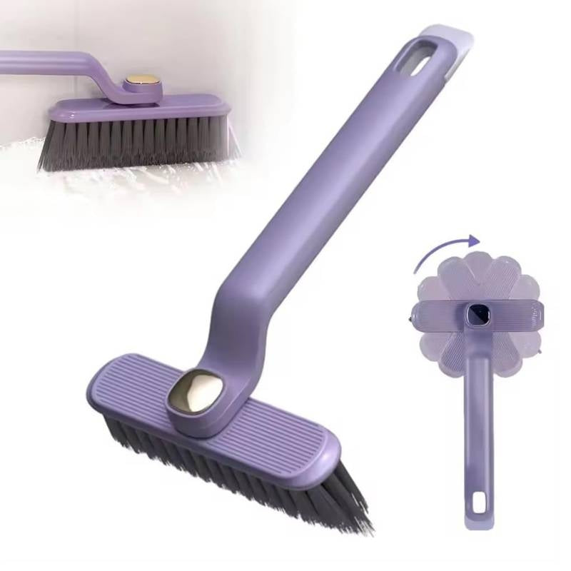 ​“360 degree rotating crevice cleaning brush with hard bristles for window tracks and bathroom tile grout cleaning.”