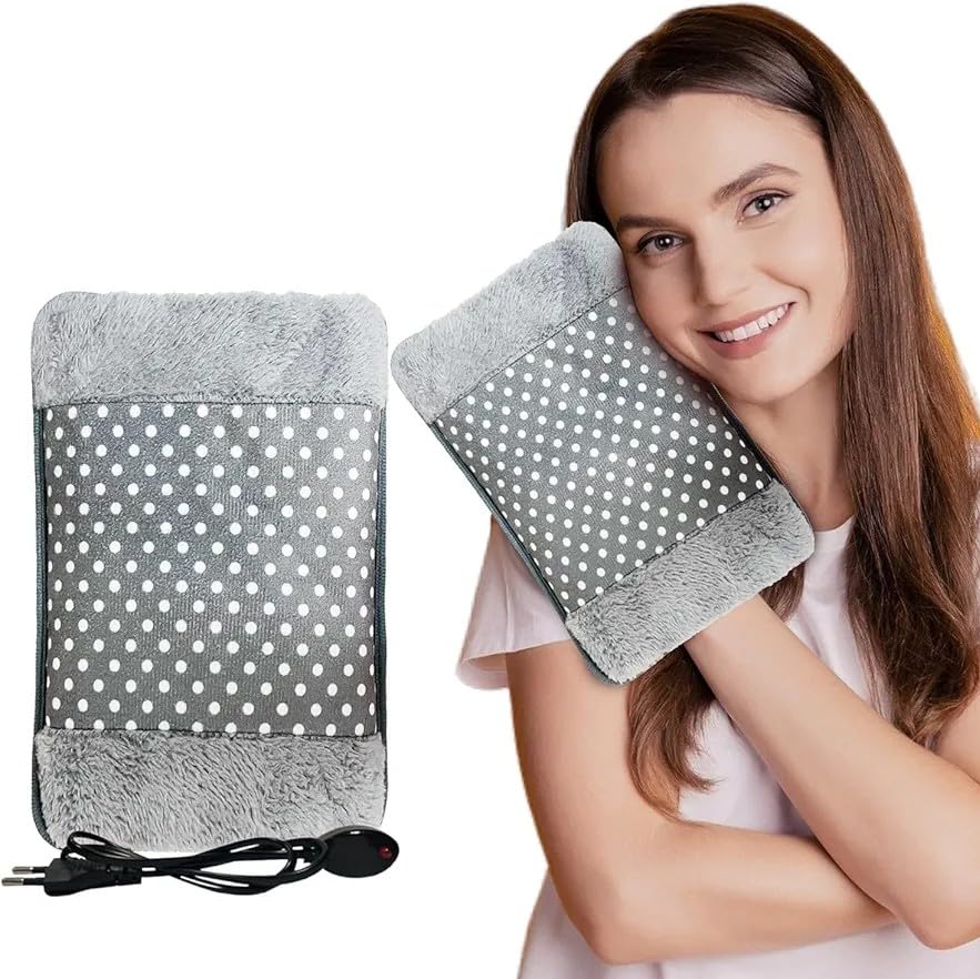 Velvet Heating Bag, Heat Bags for Pain Relief with soft velvet hand pocket, Electric hot Pad, Heat Water Bottle (Multi Color)