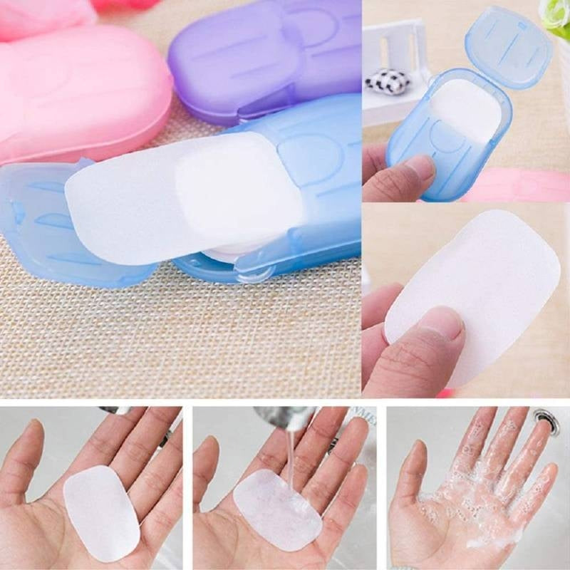 Collage of a small container with a white gel-like substance, being held in hands, and used on skin.