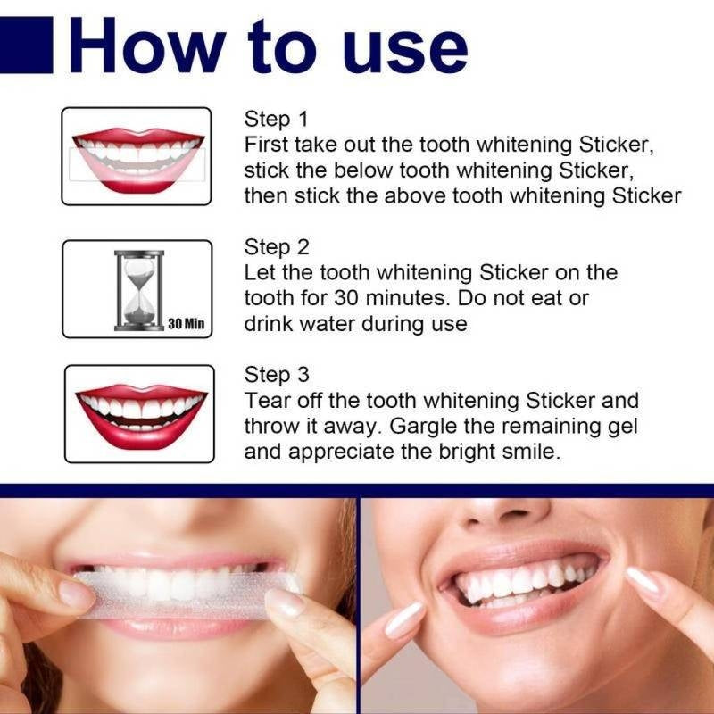 Eelhoe Teeth Whitening Strips (7-Pair Box Set) – Advanced Non-Sensitive Home Dental Whitening Kit