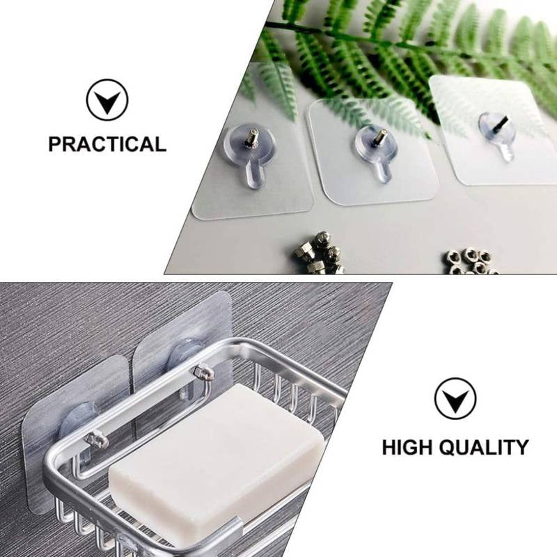 Professional Vertical Adhesive Wall Nails – Heavy-Duty No-Drill Picture Hangers & Screw-Free Wall Hooks (Piece-10)