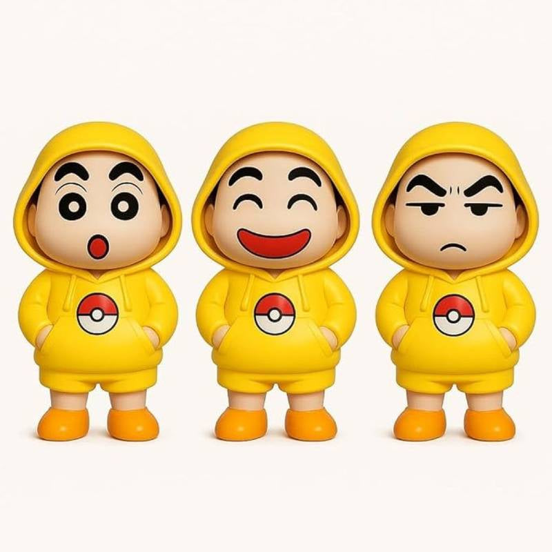 Shinchan Face Changing Keychain Toys