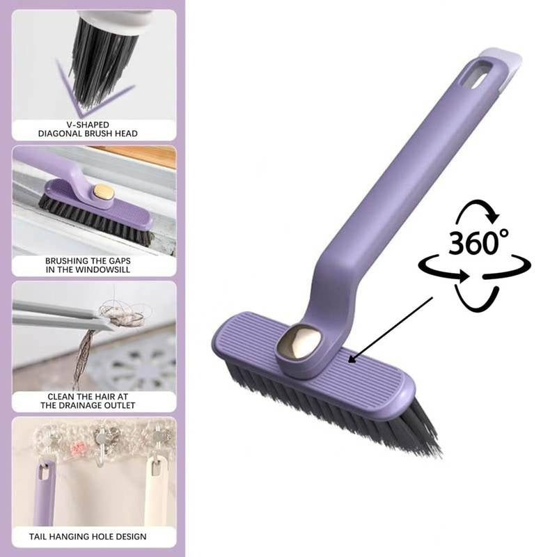 Gap Cleaning Brush, Crevice Cleaner, 360 Rotating Brush, Grout Scrubber, Window Track Cleaner.