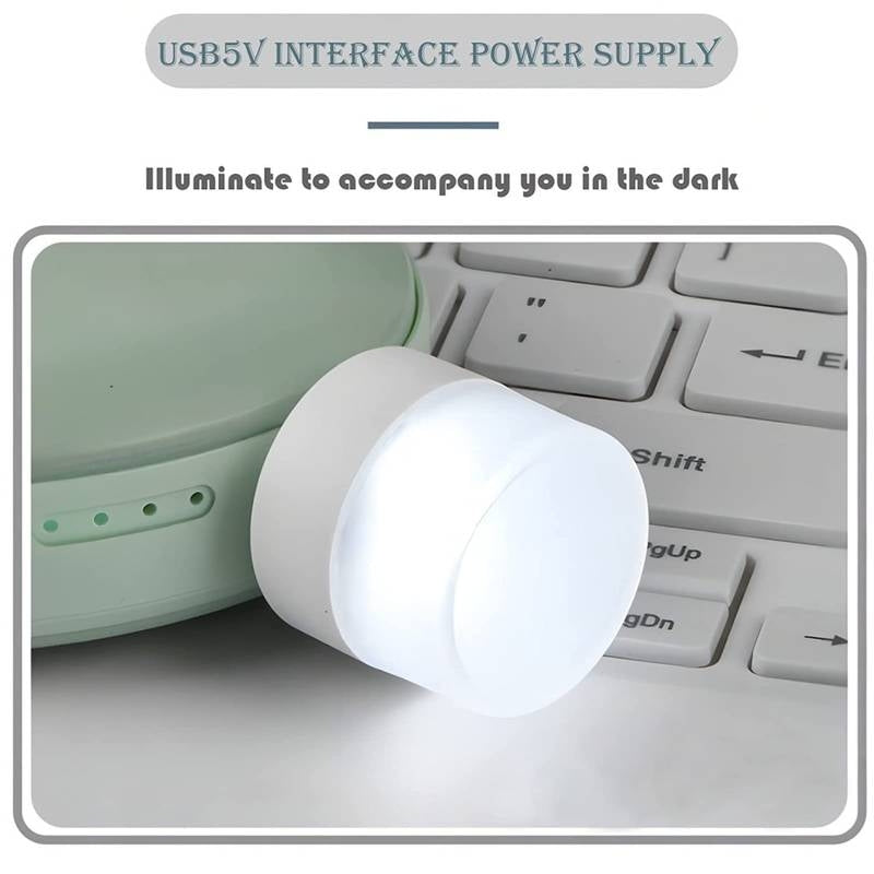 Mini USB LED Night Light – Compact Plug-in Eye Protection Lamp for Bedroom, Laptop & Power Bank