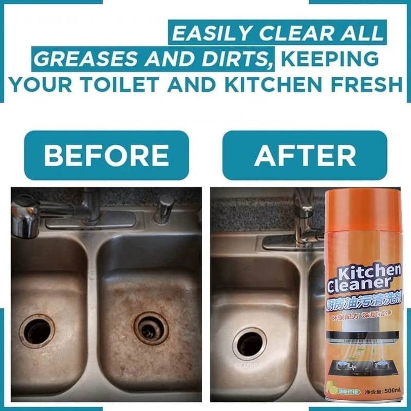 Kitchen Cleaner Foam Spray Multi Function Spray 500ml Cleaning Accessories