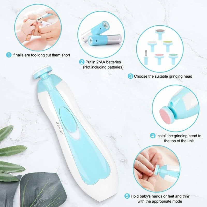 Baby Nail Electric Trimmer Kit Baby Products